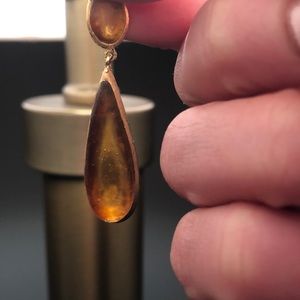 Metropolitan stain glass tear drop earrings